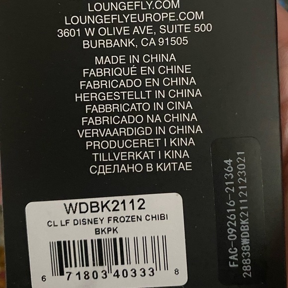 Loungefly Disney Frozen Chibi Mini Backpack Elsa Anna Olaf Blue Bag NEW - Picture 11 of 13